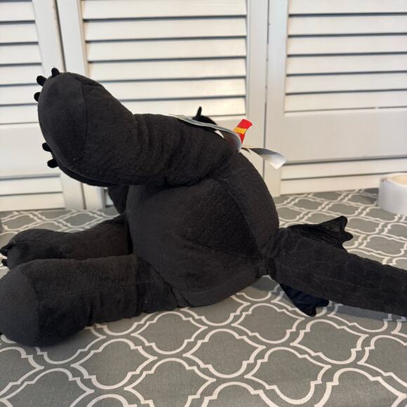 Build-A-Bear How to Train Your Dragon Toothless Plush 15” Black Toy Gift Animal - Picture 8 of 13